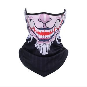 Half Face Mask Motorcycle Cycling Halloween UV Protection Balaclava Neck Scarf